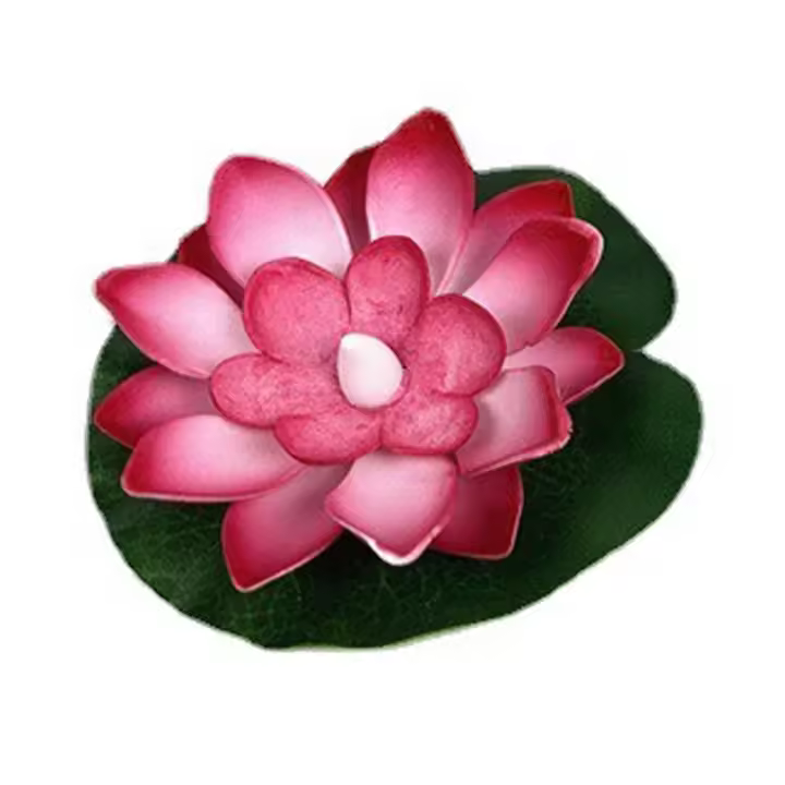 Lámpara De Noche LED Multicolor Loto Sensor 10CM 6PCS Flor Flotante Para Jardín Y Acuario Decoración Festiva Luz De Loto - 1