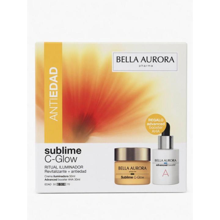 Bella Aurora Pack Sublime C·Glow: Crema Iluminadora (50 ml) + Sérum Antioxidante DE REGALO - Con Vitamina C, Ácido… — oferta en Miravia