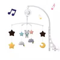 MOV-Juguetes Educativos para Bebés Móviles de Cuna Cuernos de Huevo Campanilla Carusela para Cama de Bebé Regalos para Recién Nacidos 0-12 Meses - details 0