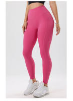 Leggings De Color Sólido Para Mujer Pantalones Deportivos De Entrenamiento Algodón Hipoalergénico Transpirables Secado Rápido Elevadores De Caderas Para Yoga Y Ciclismo - details 6