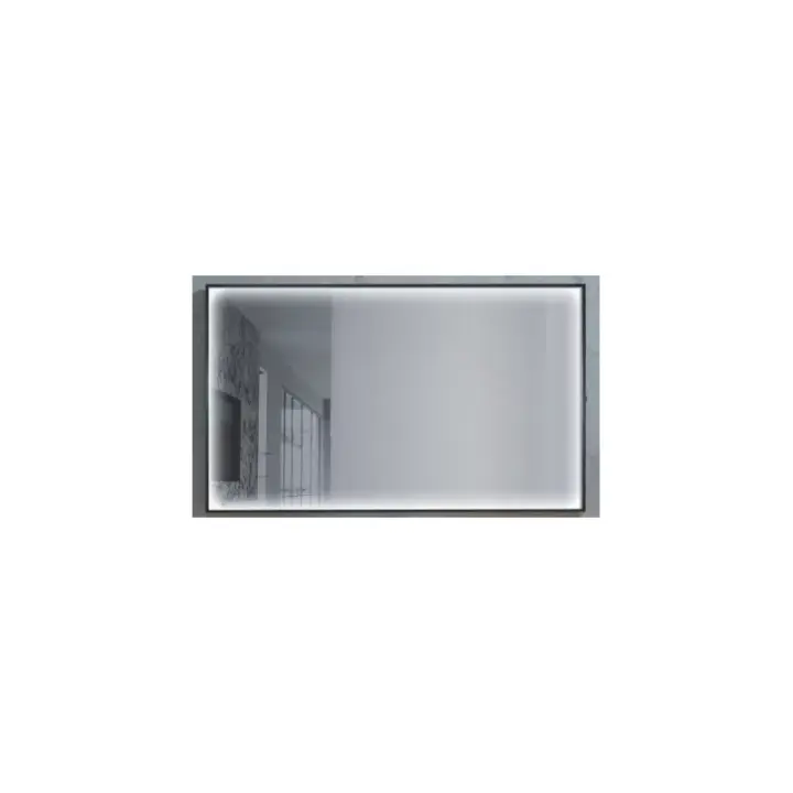 LEDIMEX ABILITY ABIL033/100NG Espejo cuadrado con luz perimetral integrada en el marco de aluminio 100x80 - 1