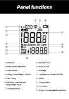 Termómetro Infrarrojo Digital IR05 Pantalla Color Portátil Precisión Alta Medidor De Temperatura No Contacto Para Industrial - details 15