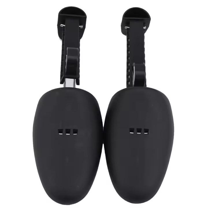 Pareja De Árboles De Zapatos Ajustables De Plástico Para Mujeres Y Hombres Negro Unisex Moda Formador Y Estirador De Calidad Superior - 1