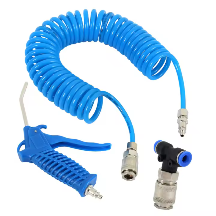 Pistola De Aire a Blow Gun Limpieza Con Boquilla Y Tubo Pneumática Herramienta De Limpieza Compatible Con Compresor Color Azul Tamaño 13.5X9.5cm - 1