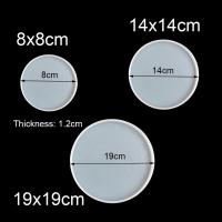 Molde De Silicona Para Artesanía Y Joyería Forma Redonda Transparente Para Resina Epoxy Herramienta De Cuentas De Agate DIY - details 2