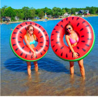 Rooxin Watermelon Pool Floats for Adult Kids Inflatable Circle Swimming Ring Floating Seat Summer Beach Party Pool Toys - details 8