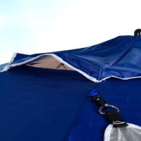 AKTIVE, Sombrilla playa grande, 240 cm, Protección UV50, Mástil acero, Regulable en altura, Tejido nailon, Funda transporte, Sombrilla para la playa, Sombrillas grandes, Sombrilla playa grande - details 5