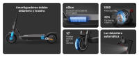 Official | Xiaomi Electric Scooter 5 Pro, Amortiguadores dobles delantero y trasero 60 km, Duración de la batería prolongada 1000 W, Potencia máx 22 %, Pendiente máxima 10", Ruedas anchas sin cámara, Luz delantera automática - details 1
