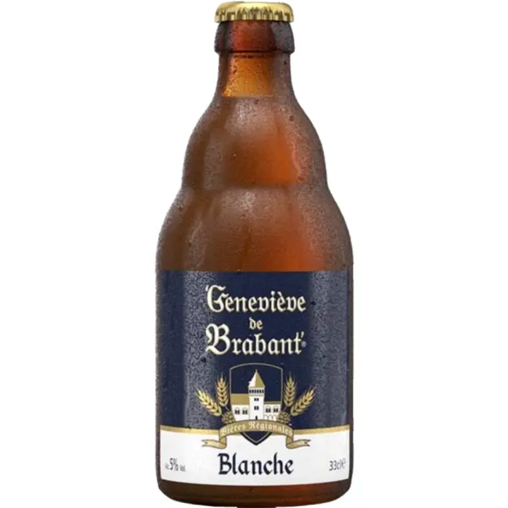 6 uds x Genevieve De Brabant Blanche 33Cl cerveza Belga de trigo estilo witbier blanca - 1