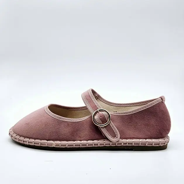 Bailarina Teovel Terciopelo Hebilla Lateral Mujer - N5639 - Elegante y Cómoda - Nueva Colección 25 - - 1