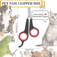 Tijeras De Podar Uñas Para Mascotas Gatos Perros Gerbils Conejos Y Otros Pequeños Animales Herramienta De Grooming Portátil Para El Hogar - details 3