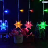 Luces De Navidad LED En Forma De Copo De Nieve Y Gota De Agua Para Jardín Y Exterior Con Enchufe EU Decoración De Fiesta En Casa Guirnalda De Luces De Ceniza - details 4