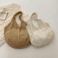 Bolso De Hombro Para Mujer Estilo Bohemio Hecho a Mano Capacidad Grande Saco De Mano De Paja Tejida Casual Bolso De Playa Verano - details 9
