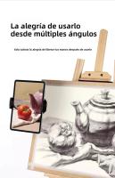 Soporte Universal De Metal Para Teléfono/Tablet Con Clip Adecuado Para Escritorio/Escala De Arte Soporte Conveniente Para Streaming En Vivo Llamadas De Video - details 4