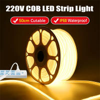 Tiras LED COB 220V Alta Brillo 12W/M Impermeables IP68 Flexibles Para Iluminación De Cocina Armarios Jardín Al Aire Libre - details 0