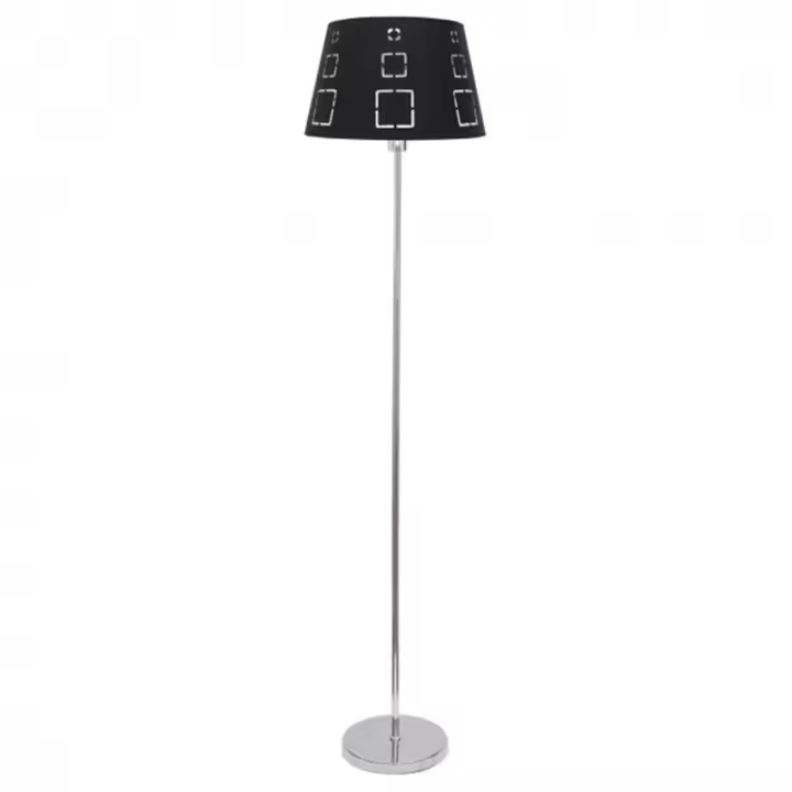 Lámpara de Pie FABRILAMP Celaya Negro - Elegante Diseño - 1