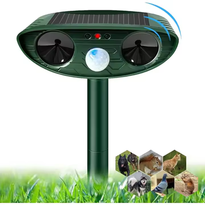 Repelente ultrasónico para Gatos, Repelente de animales con Energía Solar, Con sensor de movimiento - 1