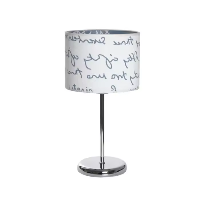 Fabrilamp - Sobremesa Letters Blanco/azul 1xe14 43x20d - 1