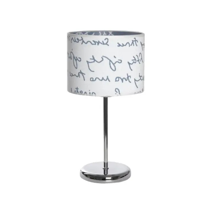 Fabrilamp - Sobremesa Letters Blanco/azul 1xe14 43x20d - 1