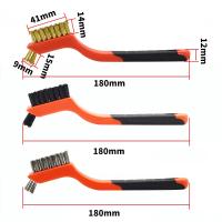 Set De 3 Piezas De Cepillos De Limpieza De Acero Inoxidable De 7 Pulgadas Para Eliminar Rusticidad Y Burdeza Herramienta De Pulido Para Metal - details 3