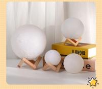Lámpara De Noche Lunar Romántica Decoración De Habitación Luz Cálida Y Suave Regalo De Cumpleaños Para Amigos - details 7