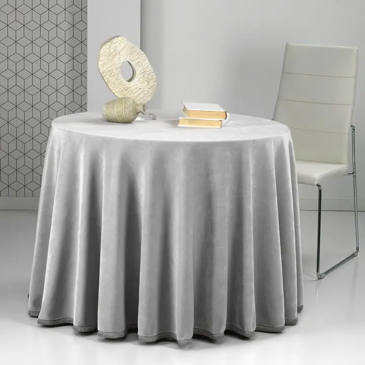 Mora - Paño Camilla Manta Terciopelo Redondo Invierno Luxury Premium Tacto Super Suave 4 Colores: Beige, Canela, Gris Perla, Gris Humo - 1