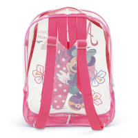 Mochila de Playa Minnie Mouse 31cm, Bolsa Playa Transparente con Rejilla Minnie Mouse Disney, Mochila Infantil para Niñas, Regalo Cumpleaños, Piscina, Camping, Campamento, Vacaciones, Color Rosa - details 2