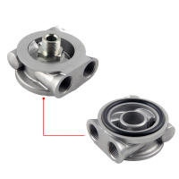 Adaptador De Filtro De Placa De Ensamblaje De Aceite De Aluminio AN8 AN10 Para Turbo Termostato Envío De Aceite Universal - details 2