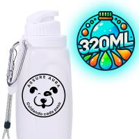 Assure Aura Botella Pipi Perros Silicona 320ml-1 Botella Limpiar Pipi Perros Calle+ 1 Mosquetón+ 1 Cuerda Ajustable- Botella de Agua para Perros- Limpiar Pis y Orina- Accesorios Perros Multiusos (Blanco, 320ml) - details 2