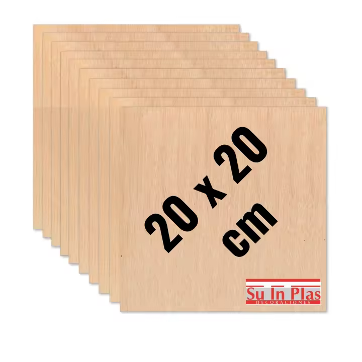 TABLERO CONTRACHAPADO DE OKUME DE 18 MM EN VARIAS MEDIDAS CORTE LASER, CNC, MANUALIDADES, BRICOLAGE SUINPLAS DE SUINPLAS DECORACIONES - 1