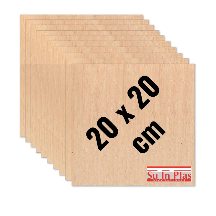 TABLERO CONTRACHAPADO DE OKUME DE 18 MM EN VARIAS MEDIDAS CORTE LASER, CNC, MANUALIDADES, BRICOLAGE SUINPLAS DE SUINPLAS DECORACIONES - 1