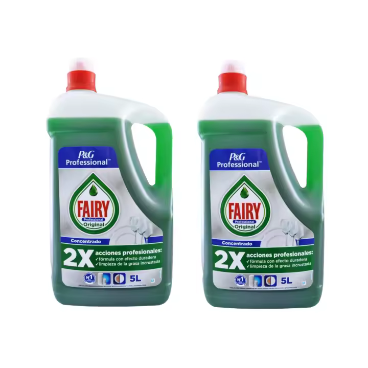 Fairy Pack 2 Lavavajillas Profesional Original 5L Limpieza Efectiva - 1