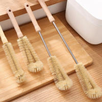 Cepillo De Limpieza Para Botellas Y Vajillas Con Mango Largo De Madera Y Nylon Duradero Para Electrodomésticos De Cocina Y Botellas De Bebé - details 2