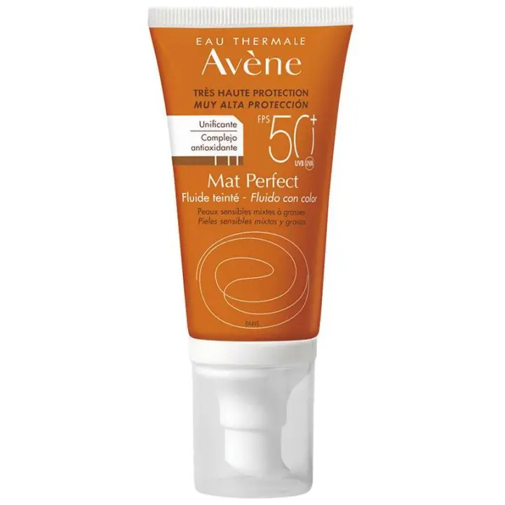 Avène Protector Solar Mat Perfect Fluido Spf50+ Con Color 50Ml - 1