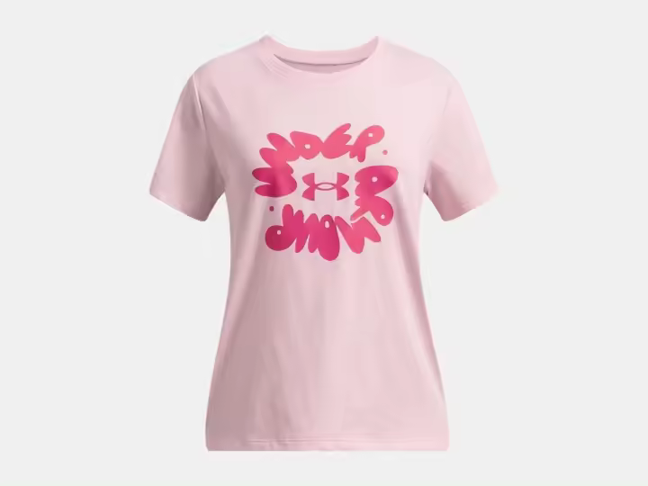 Under Armour - Bubble Wordmark 1389765_647 -  Camiseta De Manga Corta - Niña - 1