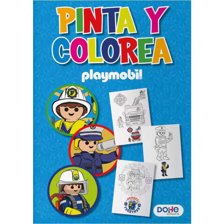 Dohe Educa - Libro para Colorear Infantil - Pinta y Colorea, 30 Páginas de Dibujos, Pasatiempos Niños 4 6 años, Apto para Lápices y Ceras, Tamaño A4 - 1