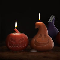 Molde De Silicona Para Vela De Calabaza Decoración De Halloween Forma De Calabaza Y Esqueleto Molde De Resina Para Manualidades - details 12