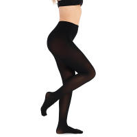 Pantimedias Negras 80D Para Mujer Cintura Alta Talla Grande Leggings Elásticos Basicos De Nylon Y Poliéster Lencería Para Mujer - details 3