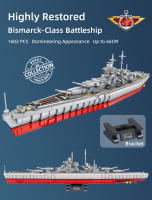 Bloques De Construcción Militar WW2 Gran Buque De Guerra Modelo En Ladrillo Juguete Educativo Para Niños Regalo De Fiestas Para Niños Hombres - details 25