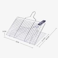 Cesta De Barbacoa Antiadherente En Acero Inoxidable Malla De Sopa Para Carne Y Verduras Herramienta De Barbecue Al Aire Libre - details 5
