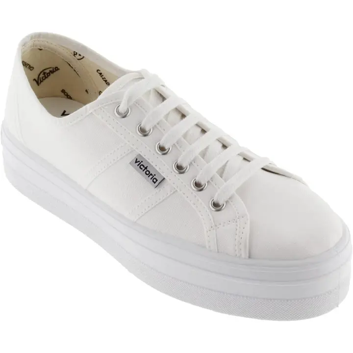 Victoria Barcelona Zapatillas Lona para Mujer Color Blanco - 1