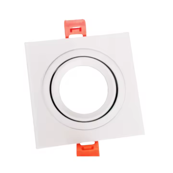 10PCS Luz De Techo Recedida De Aluminio Moderno Fijación Ajustable Spot LED MR16 Marco De Lámpara Negra Con Luz Para Iluminación Interior - 1