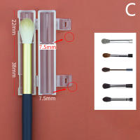 Cubierta De Protección Para Pinceles De Maquillaje Portátil Impermeable De Plástico Con Almacenamiento Protector Anti-Polvo - details 2