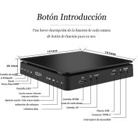 Mini Reproductor de DVD 1080P con Mando a Distancia - Alimentado por USB, Compatibilidad CD/DVD/VCD, Conexión Televisión, Ranuras USB y TF, Reproductor de TV - details 1