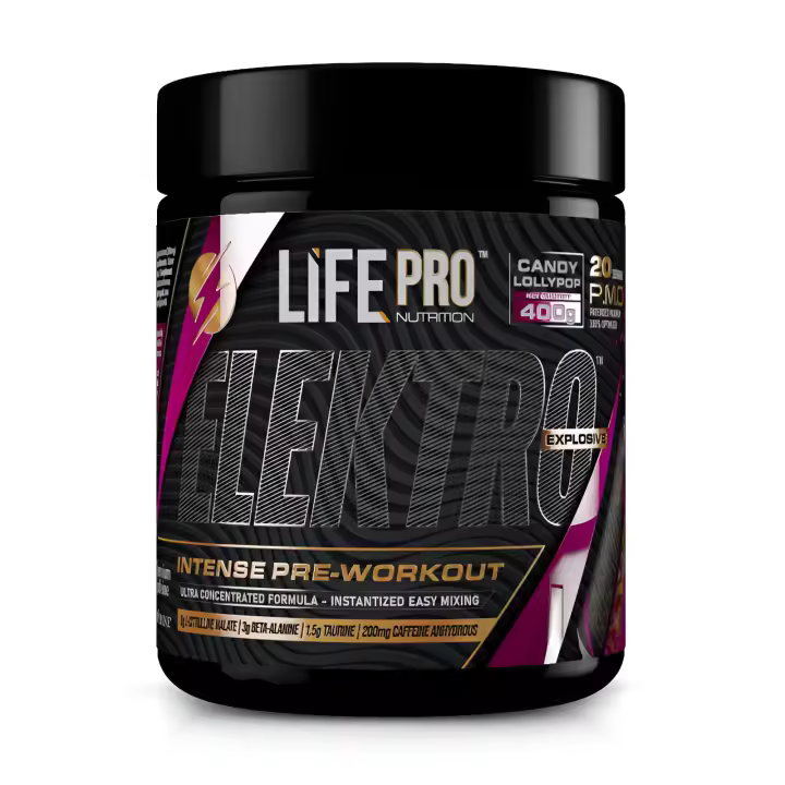 Life Pro Nutrition Elektro 400g – Preentrenamiento Sin Estimulantes para Potenciar tu Energía y Resistencia - 1