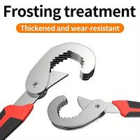 Juego De Llaves De Dos Manos Ajustable Multifuncional De Acero Al Carbono Para Tubería Universal Herramienta Manual De Grip - details 5