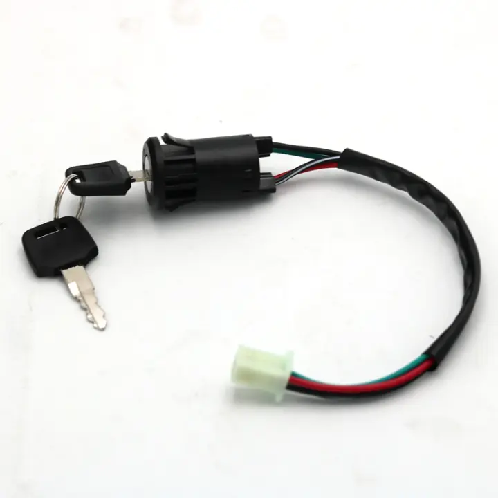 Interruptor De Encendido Con Cable Para Motocicleta Y ATV Suzuki Honda 50cc-250cc Llave De Inicio Y Cerradura De Puerta - 1