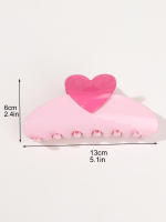 3 Pcs Accesorios De Peluquería Para San Valentín: Pinzas Para Cabello En Forma De Corazón Grandes Y Rosas Para Mujeres Fuerte Agarre Para Cabello Grueso - details 17