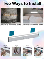LEPOTEC 1pc 24LED Luz De Armario Inalámbrica Recargable Con Sensor De Movimiento RGB Para Cocina Dormitorio Hotel Bar Game Room - details 3