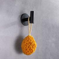 Gancho de pared para toallas, ganchos para baño, gancho para abrigos, negro, soporte para toallero, almacenamiento, 2 piezas - details 2